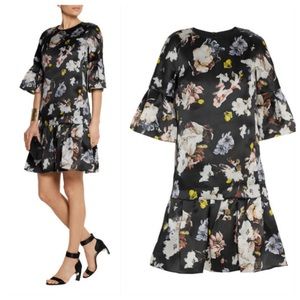 NWT ERDEM Logan Silk Floral Dress US 4